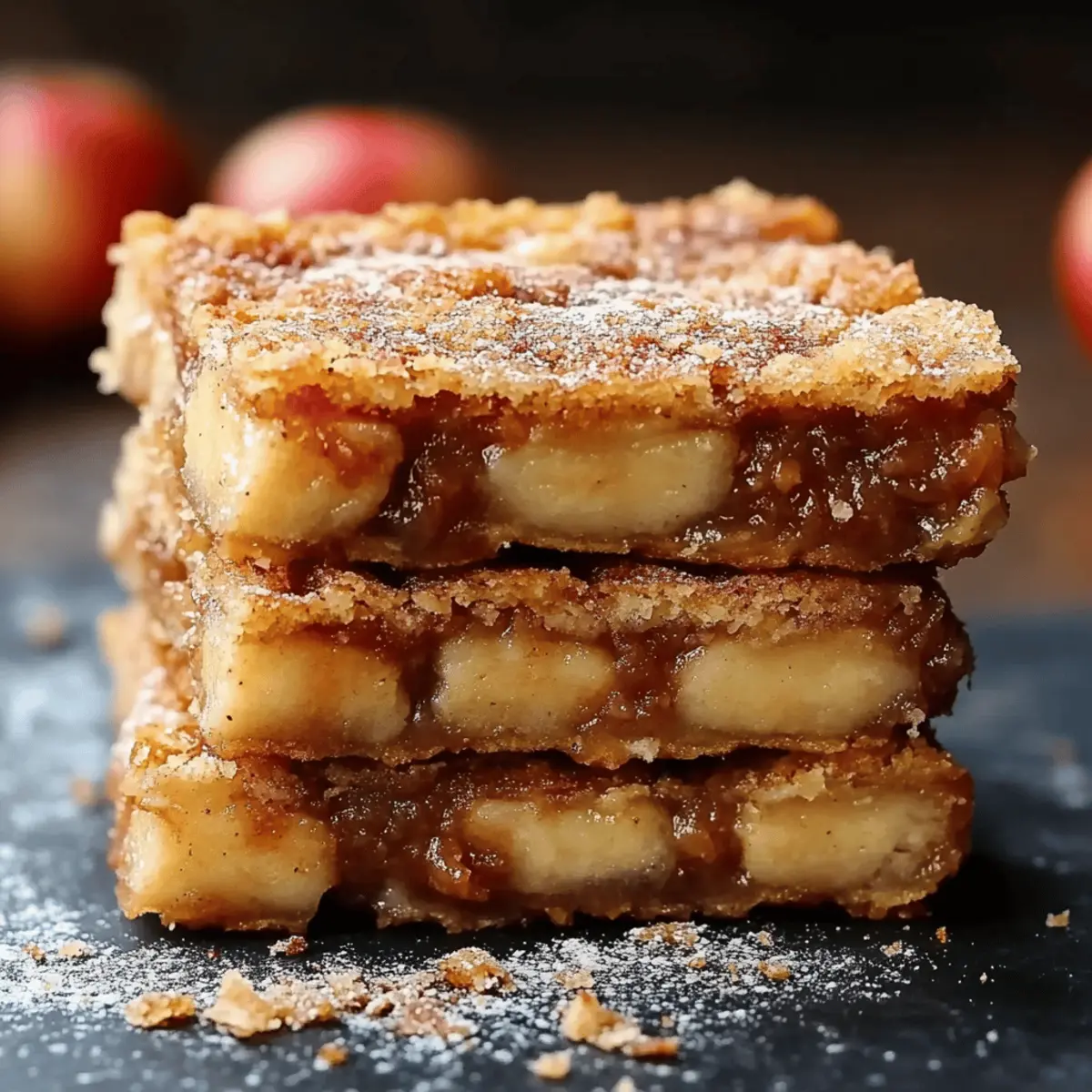 Apple Snickerdoodle Bars