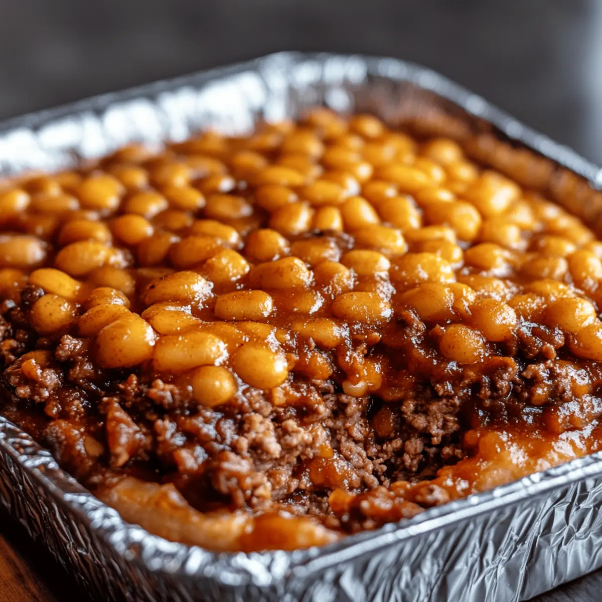 Baked Beans & Ground Beef Casserole