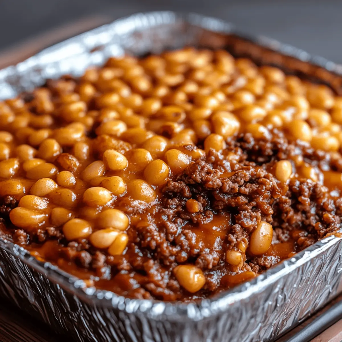 Baked Beans & Ground Beef Casserole