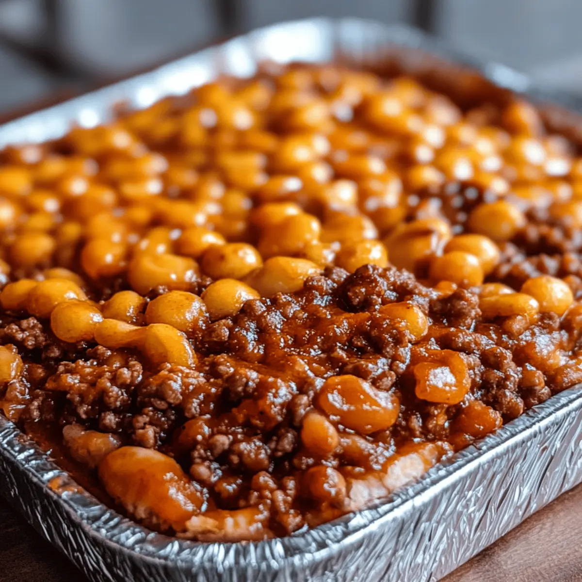Baked Beans & Ground Beef Casserole