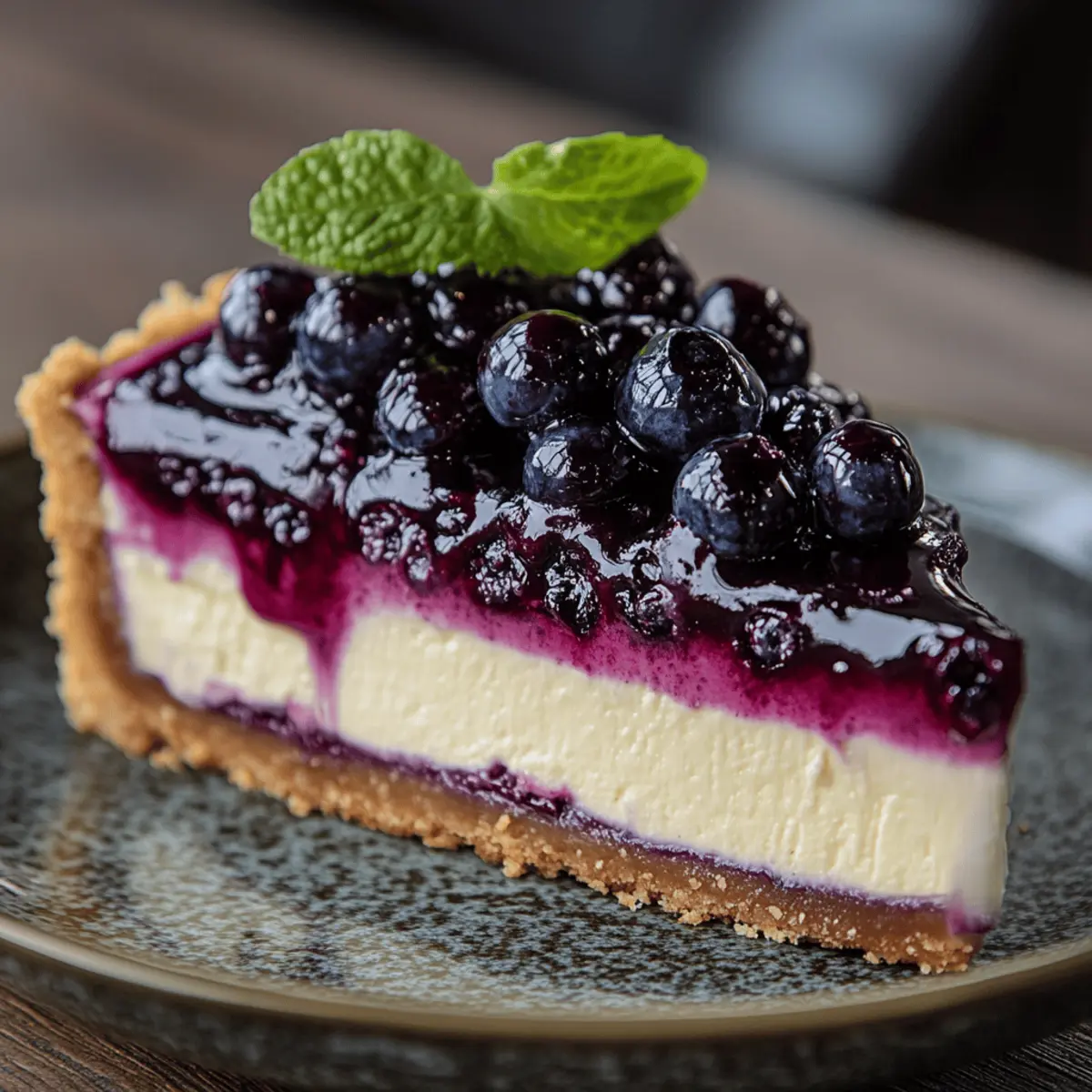 Blueberry Bliss Cheesecake