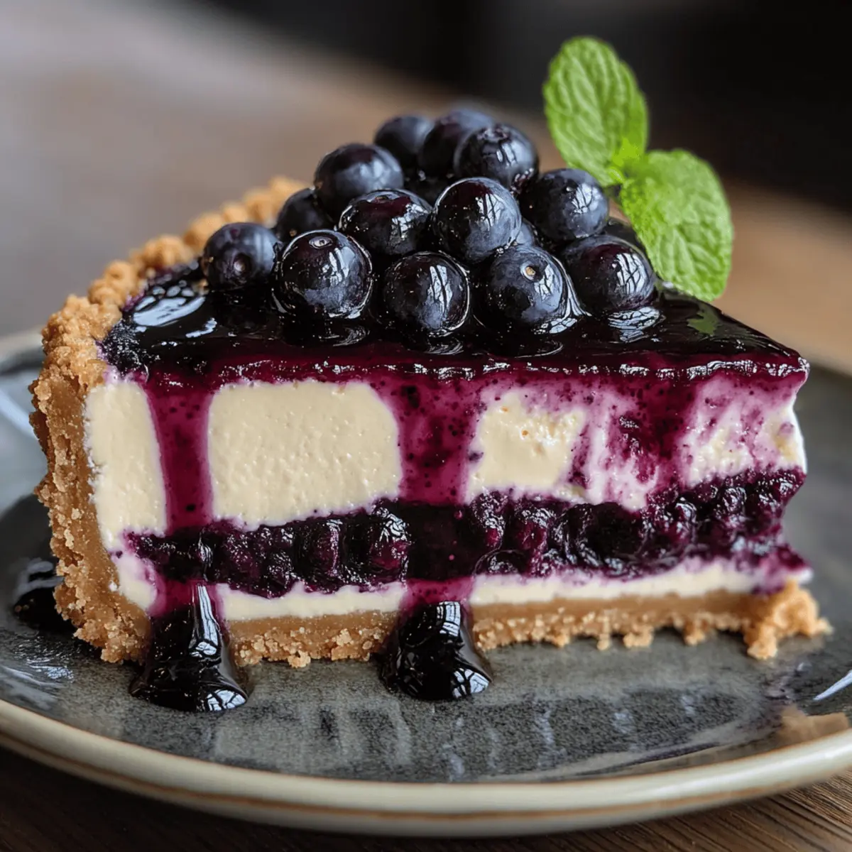 Blueberry Bliss Cheesecake
