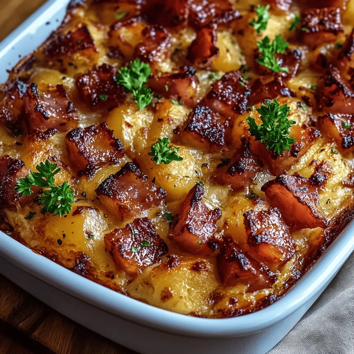 Brown Sugar Pineapple Ham Bake