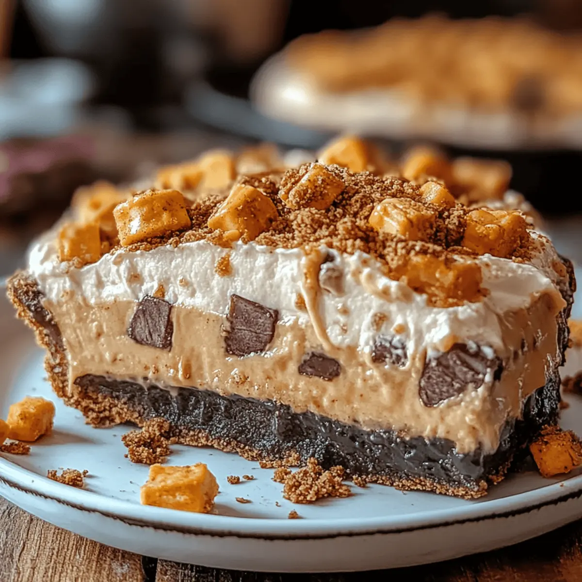 Butterfinger Peanut Butter Pie