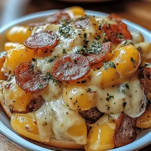 Cheesy Ranch Potatoes and Smoked Sausage