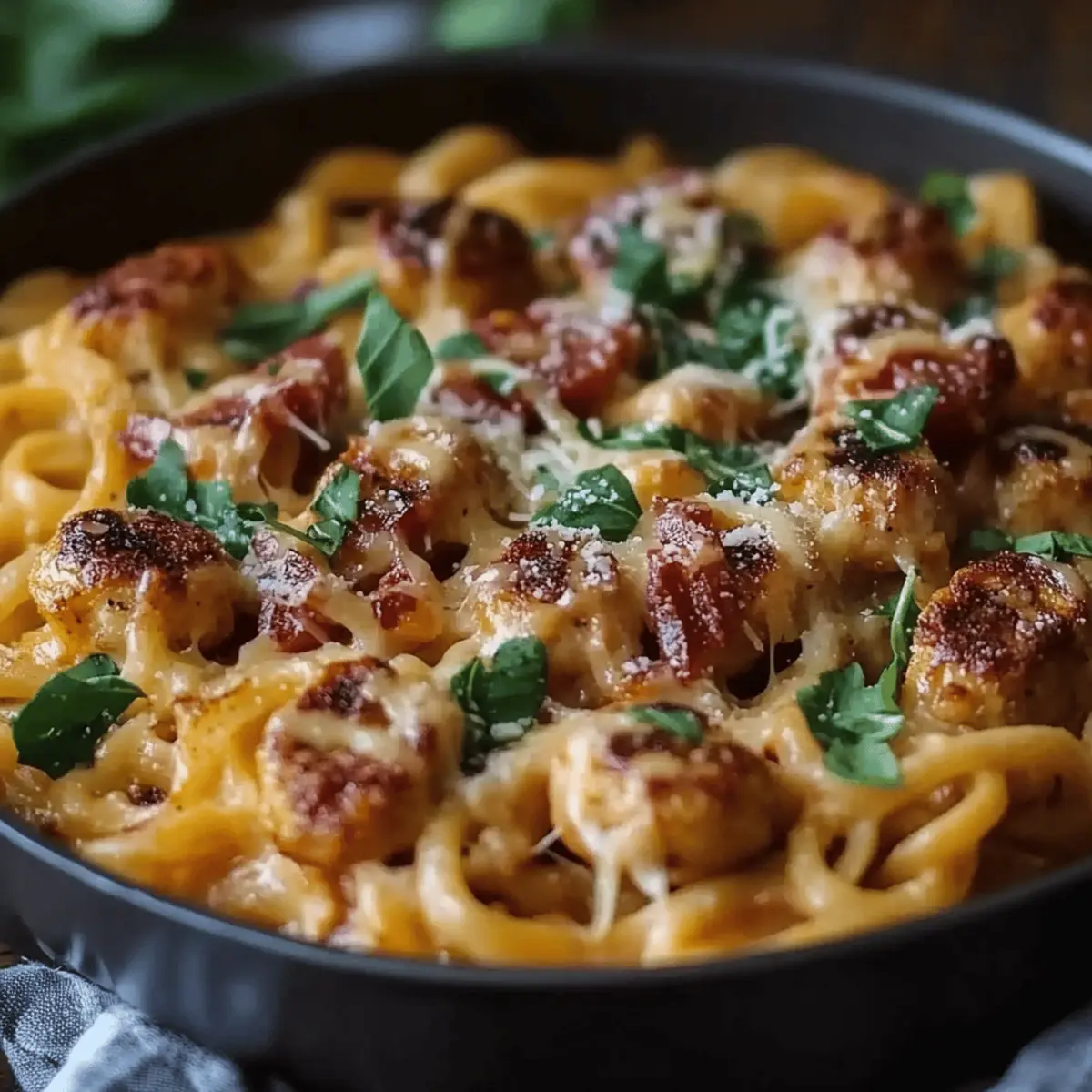 Chicken Apple Sausage One Pan Pasta