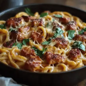 Chicken Apple Sausage One Pan Pasta