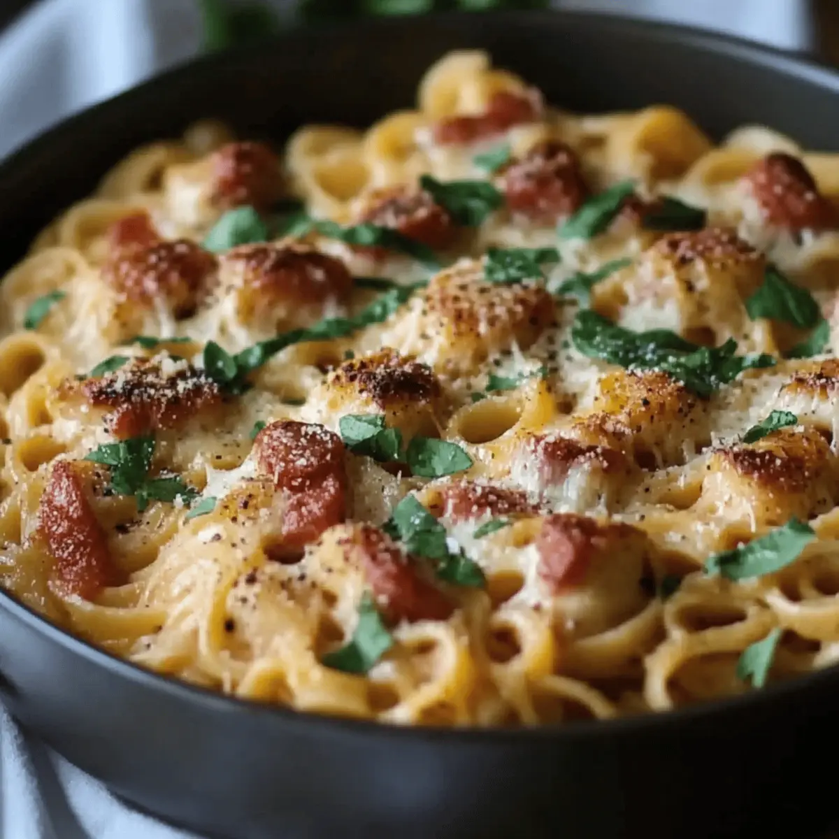 Chicken Apple Sausage One Pan Pasta