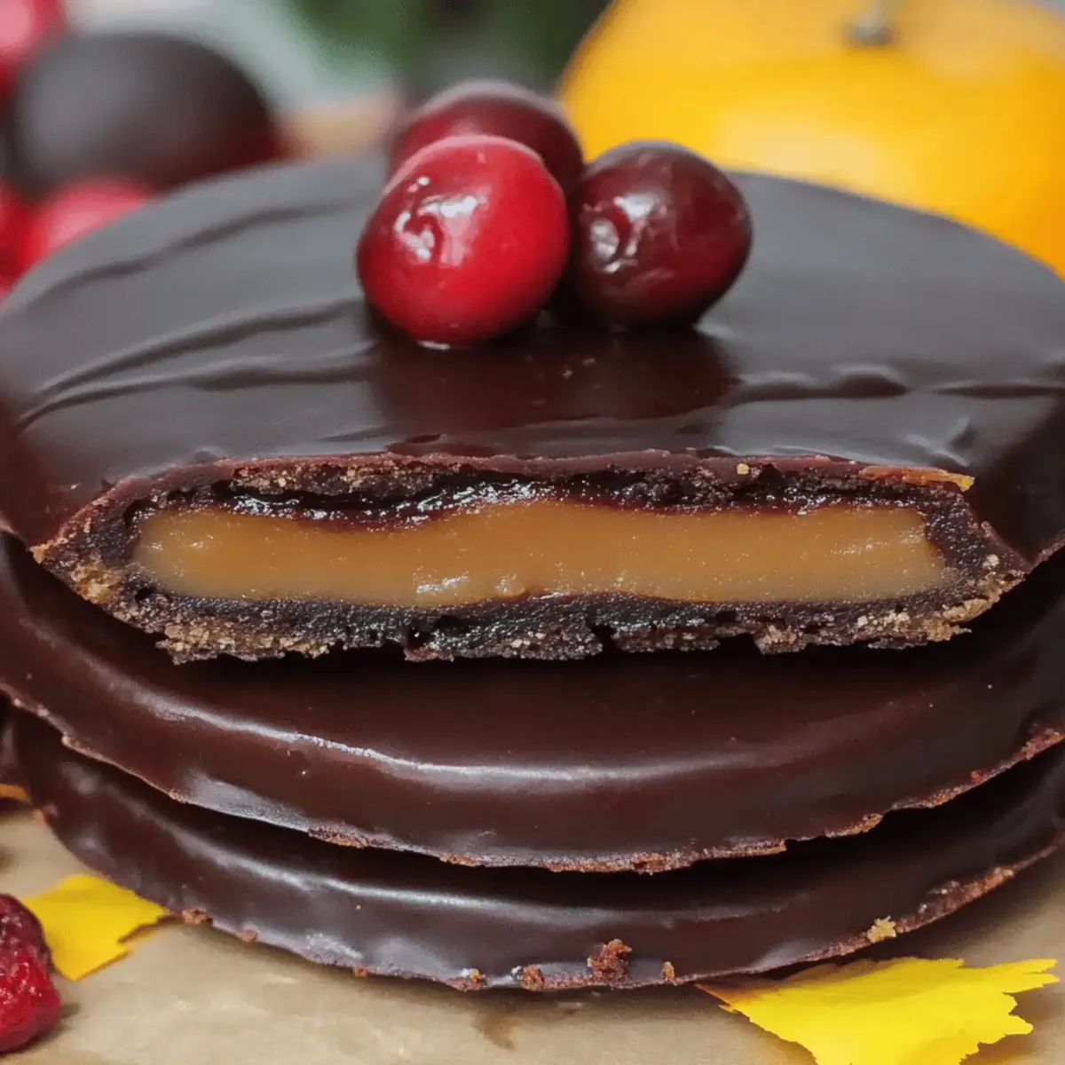 Chocolate Covered Cranberry Sauce