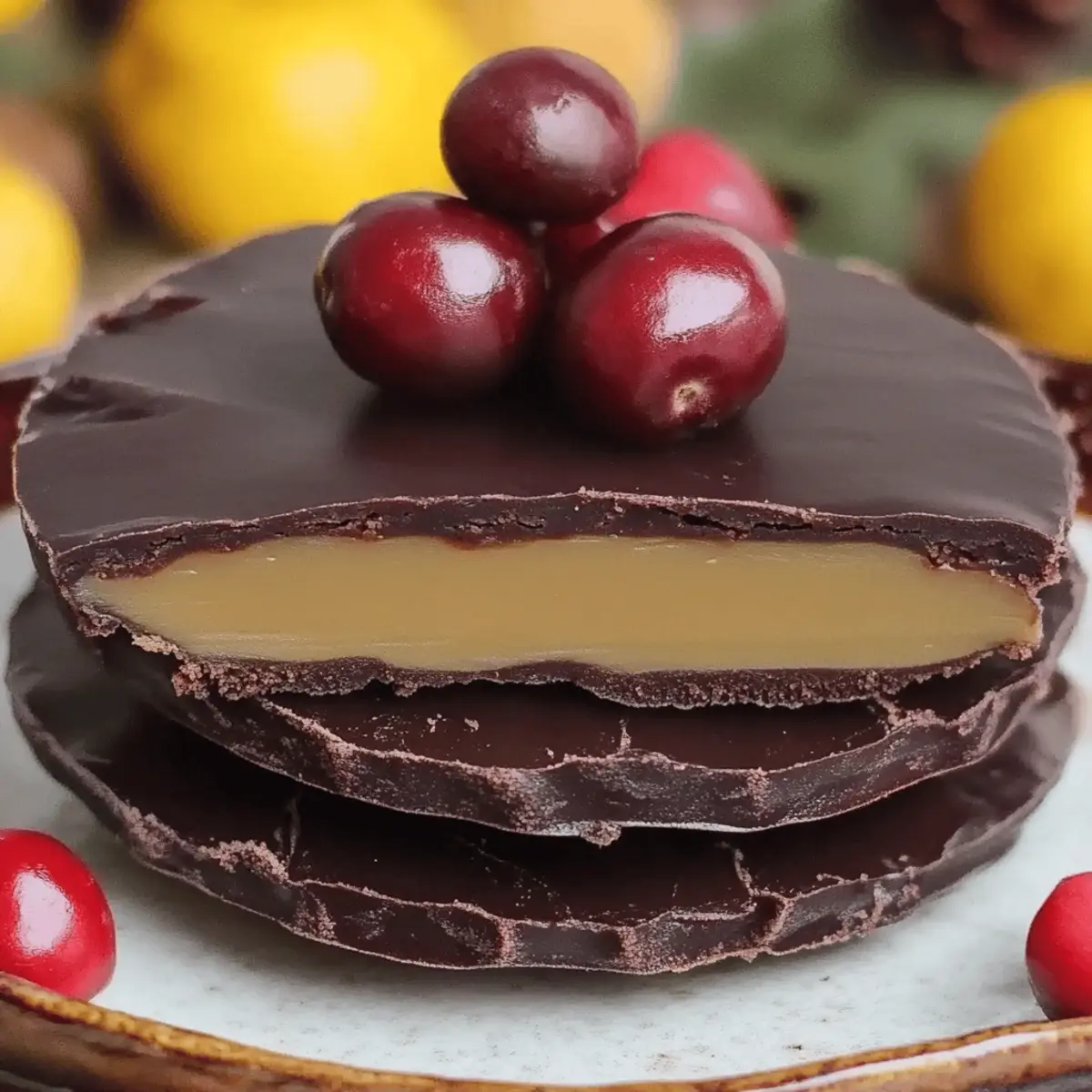 Chocolate Covered Cranberry Sauce