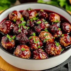 Christmas Cranberry Meatballs