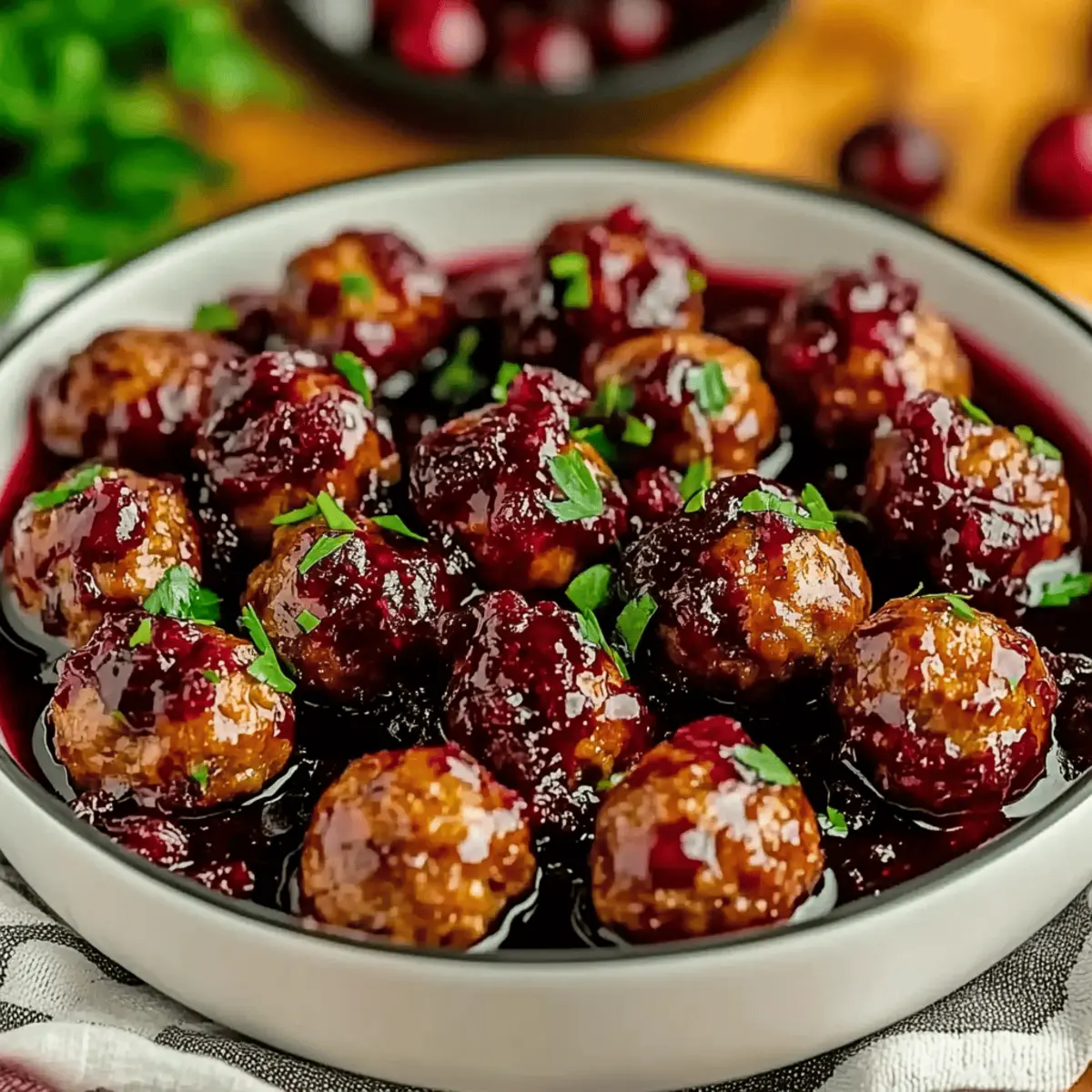 Christmas Cranberry Meatballs