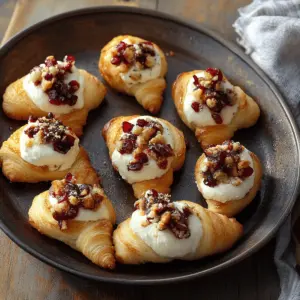 Cranberry Cream Cheese Crescent Bites