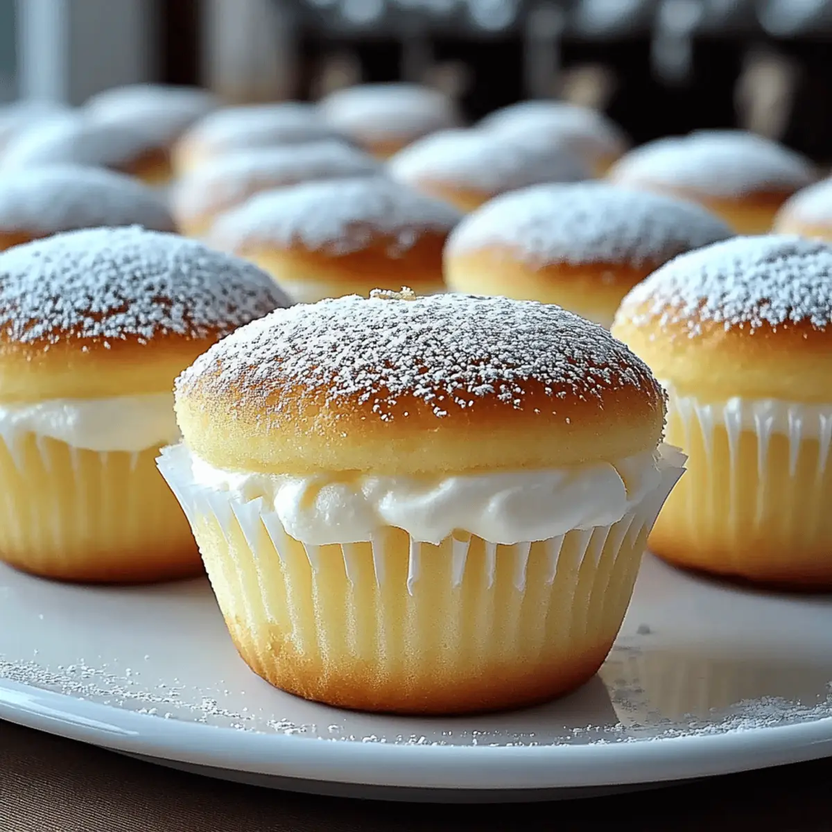 Fluffy Japanese Cotton Cheesecake Cupcakes