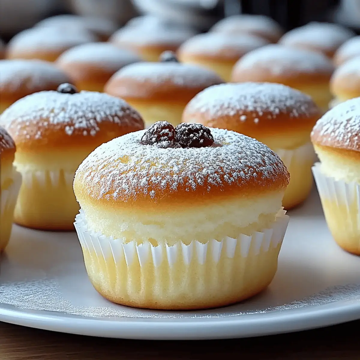 Fluffy Japanese Cotton Cheesecake Cupcakes