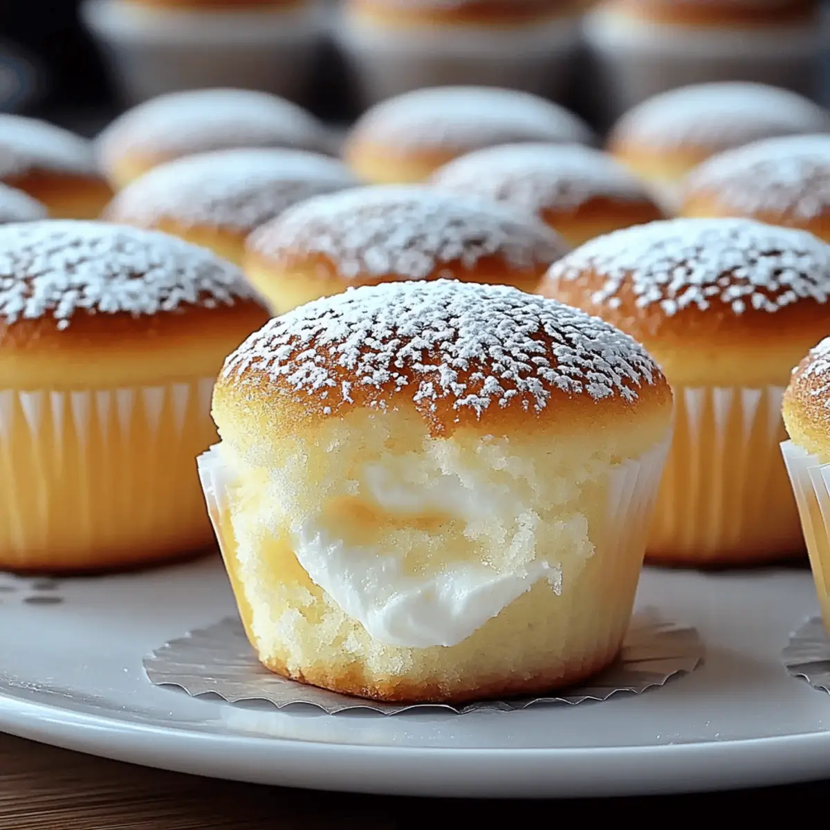 Fluffy Japanese Cotton Cheesecake Cupcakes