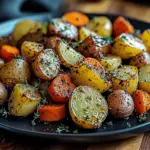 Garlic Herb Roasted Potatoes, Carrots, and Zucchini