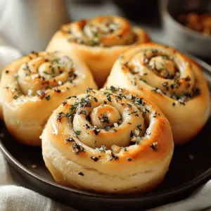 Garlic‑Swirl Rolls