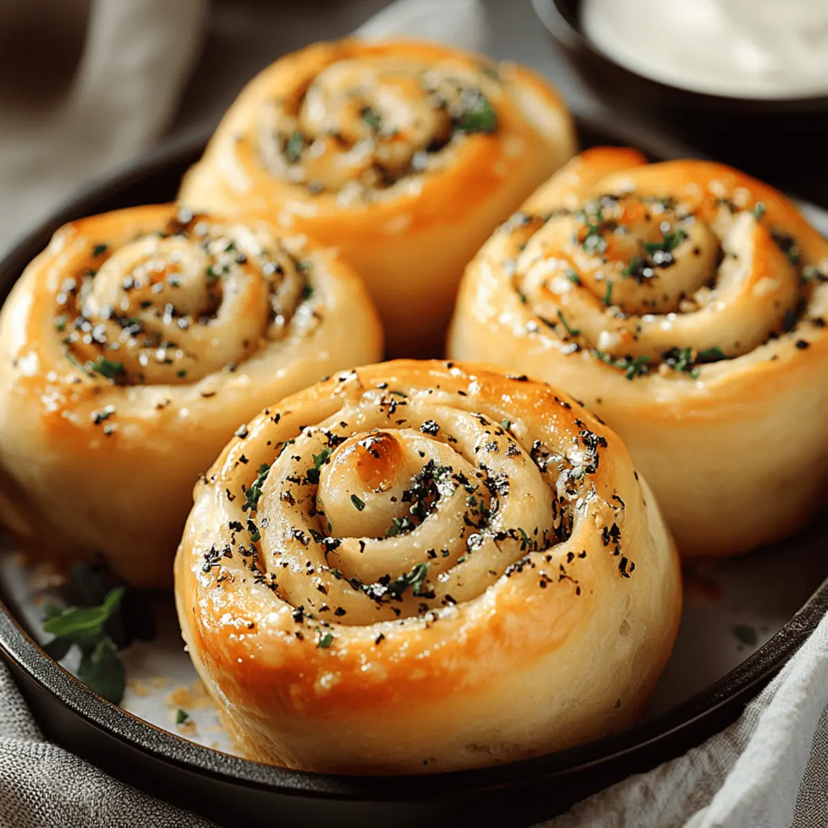 Garlic‑Swirl Rolls