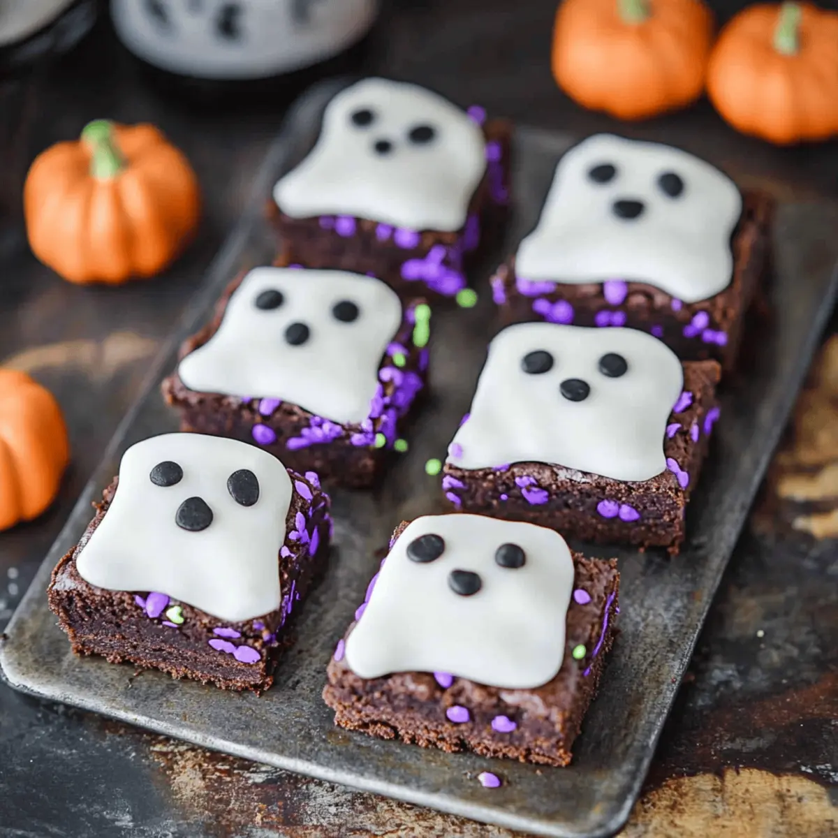 Halloween Ghost Brownies