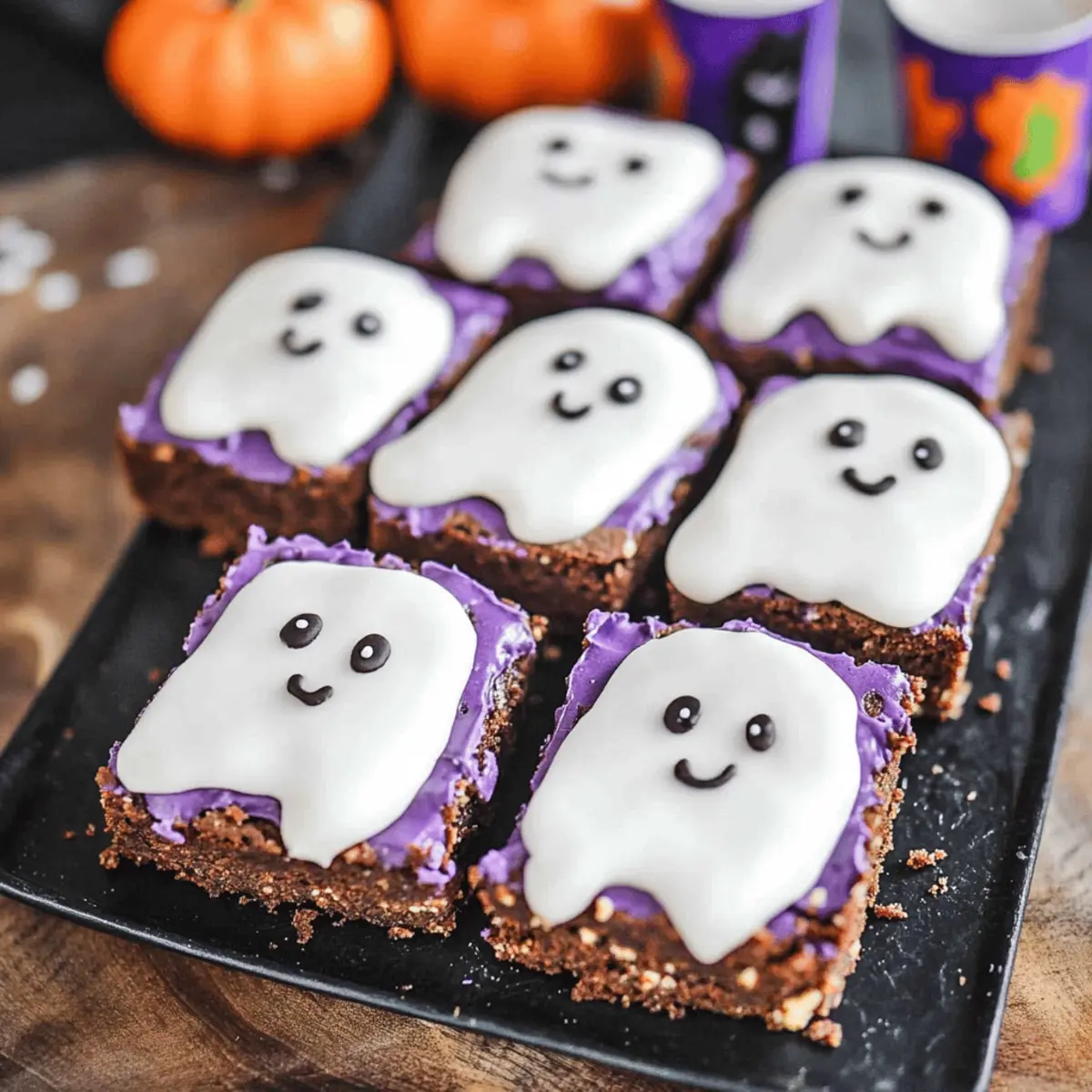 Halloween Ghost Brownies
