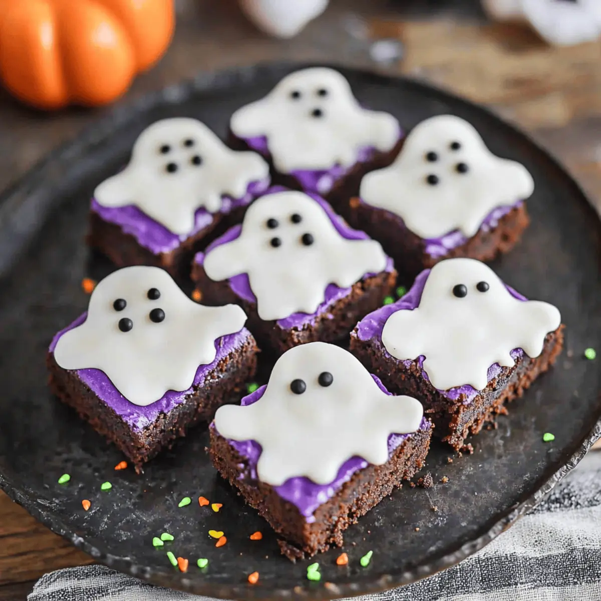 Halloween Ghost Brownies