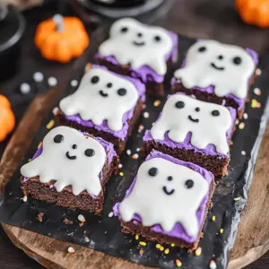 Halloween Ghost Brownies