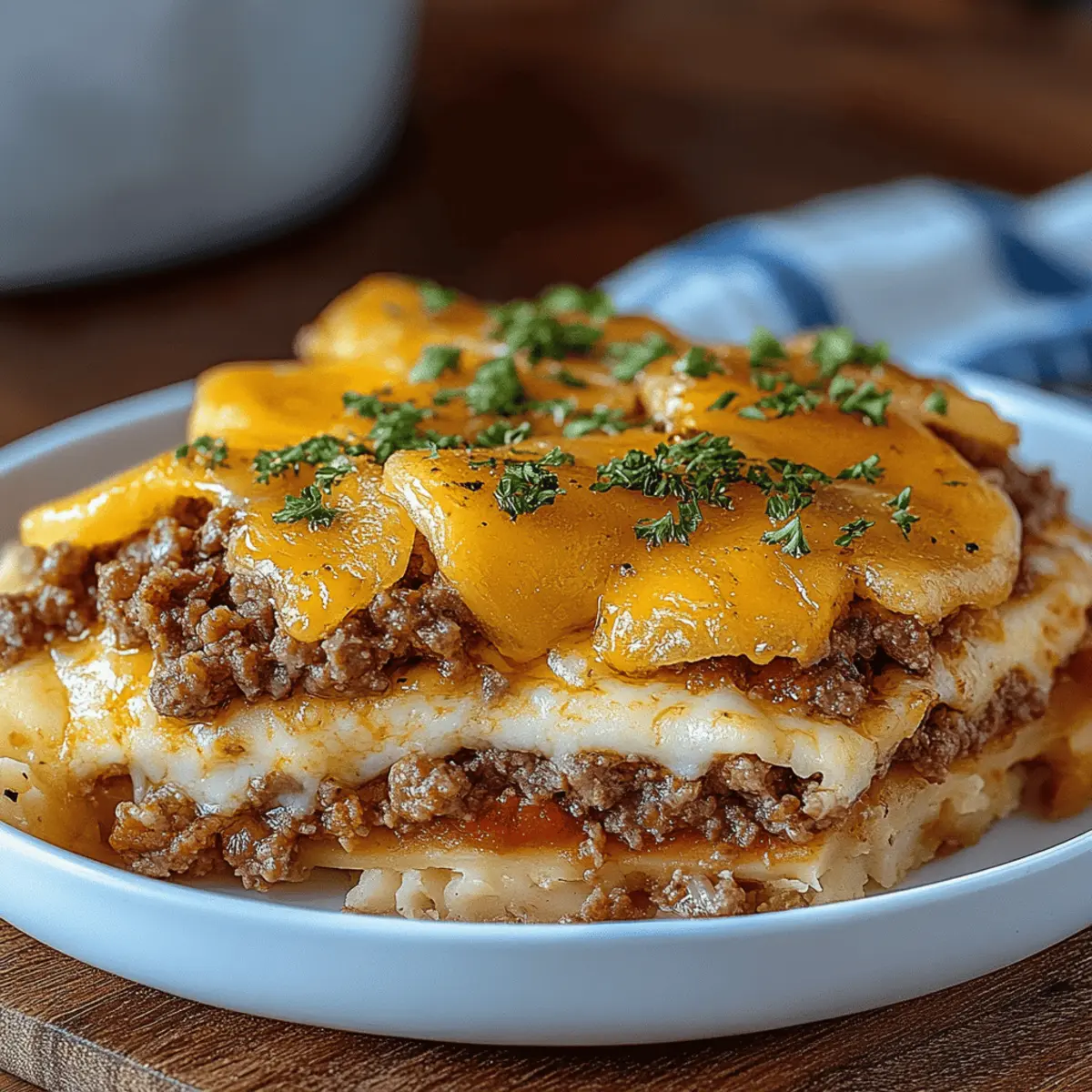Hamburger Potato Casserole