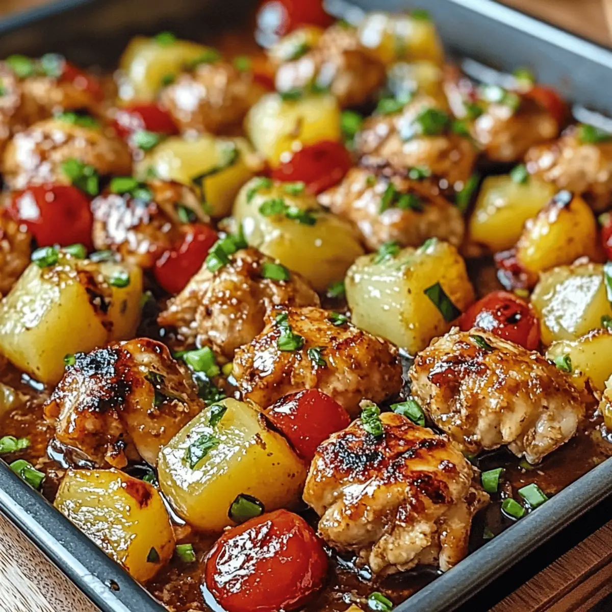 Hawaiian Chicken Sheet Pan