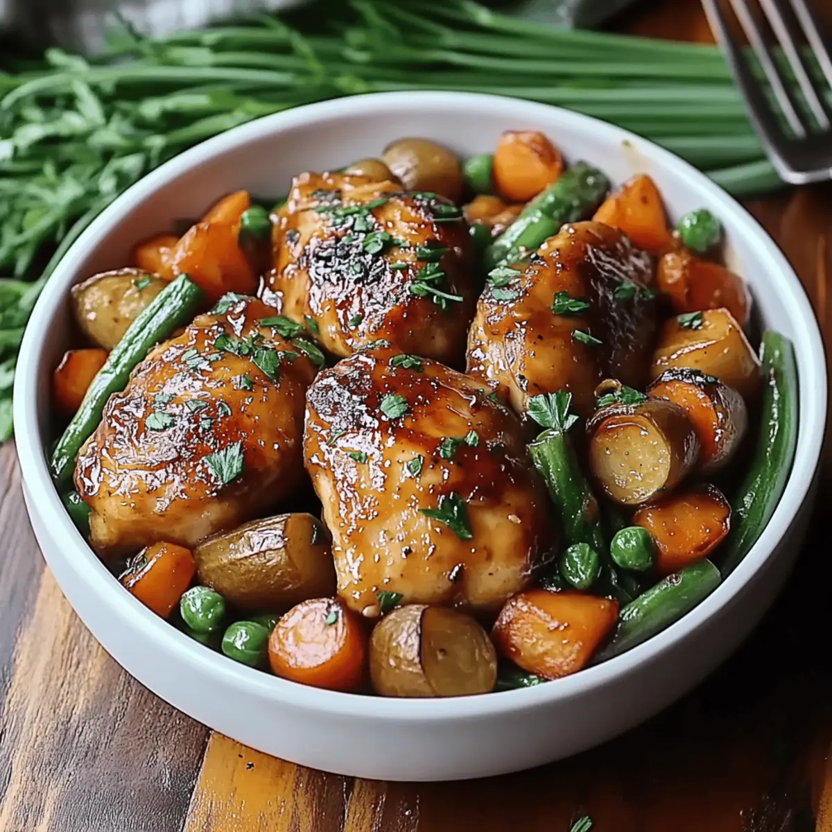 Honey Garlic Chicken and Veggies