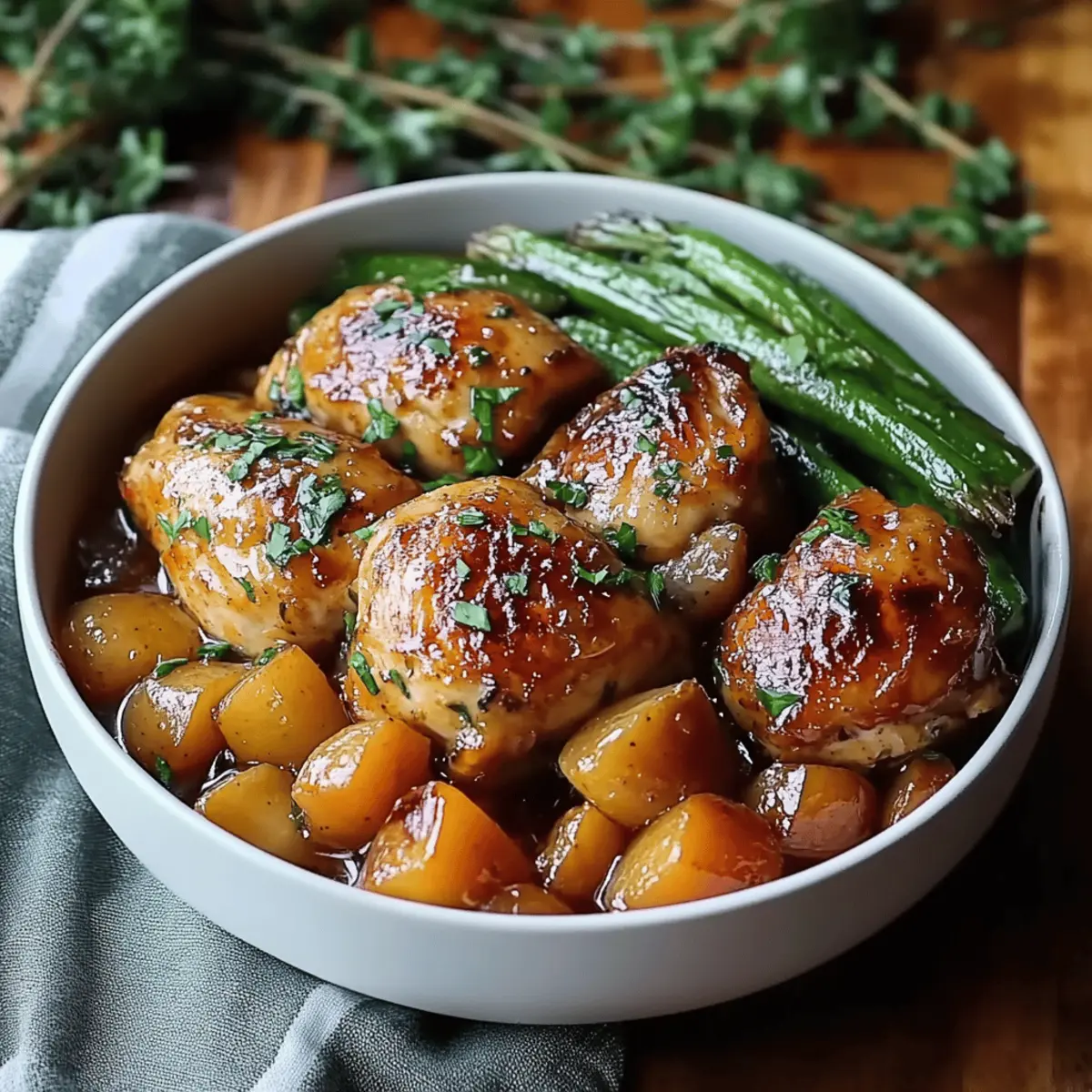 Honey Garlic Chicken and Veggies