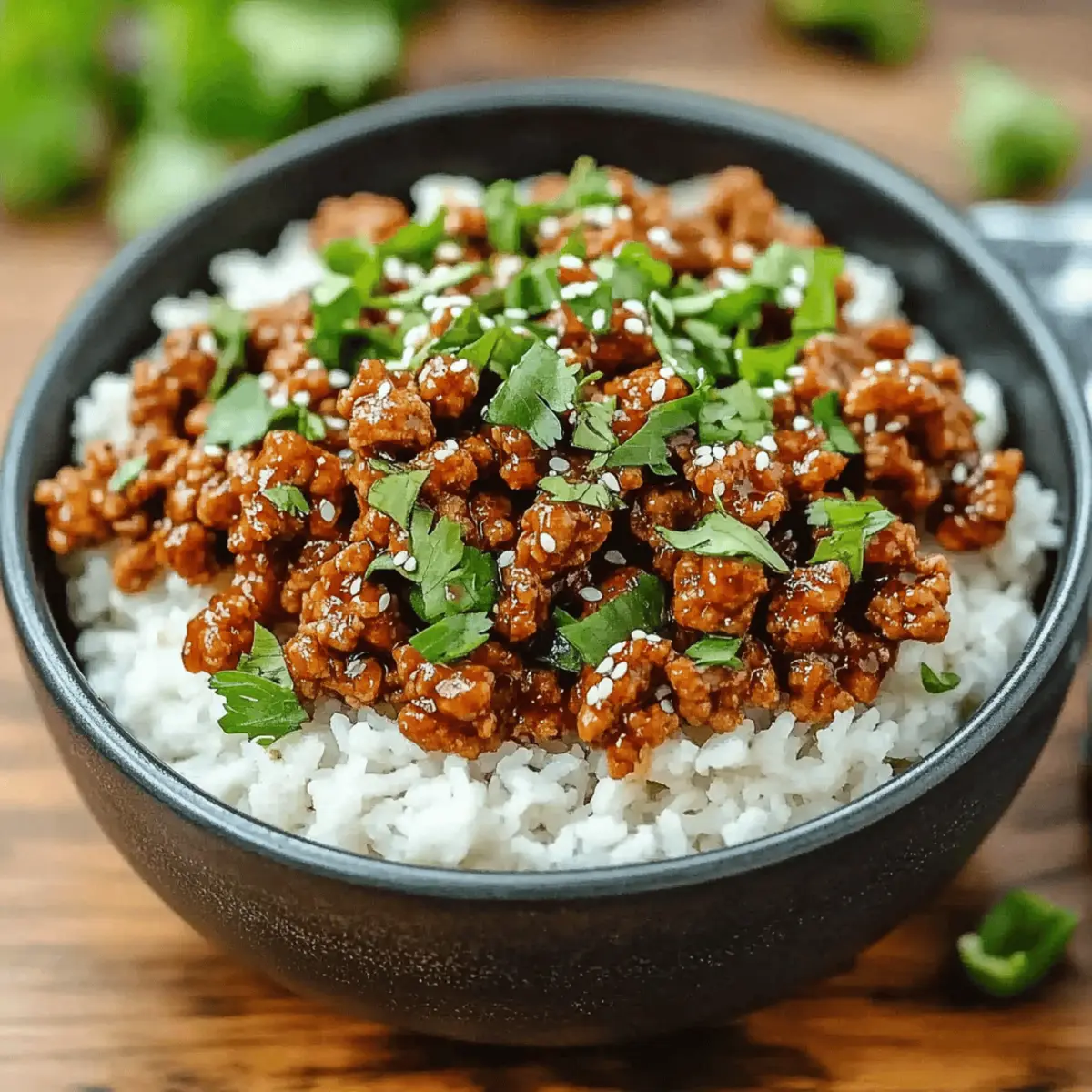 Honey Garlic Ground Turkey