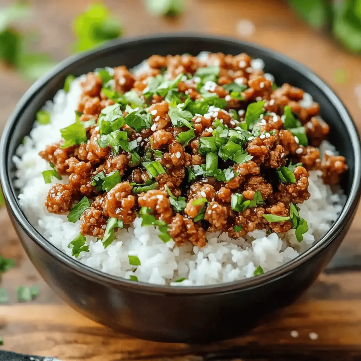 Honey Garlic Ground Turkey