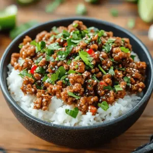 Honey Garlic Ground Turkey