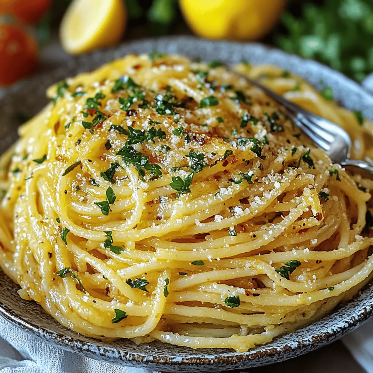 Italian Lemon Garlic Pasta