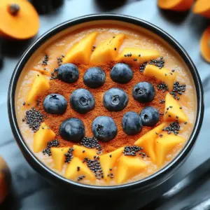 Jack-O’-Lantern Smoothie Bowls