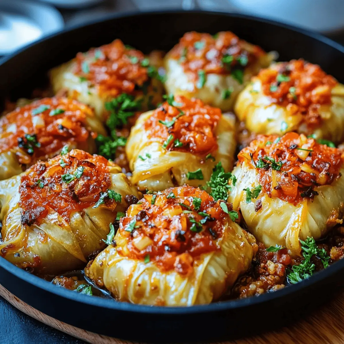 Lentil and Rice Stuffed Cabbage Rolls