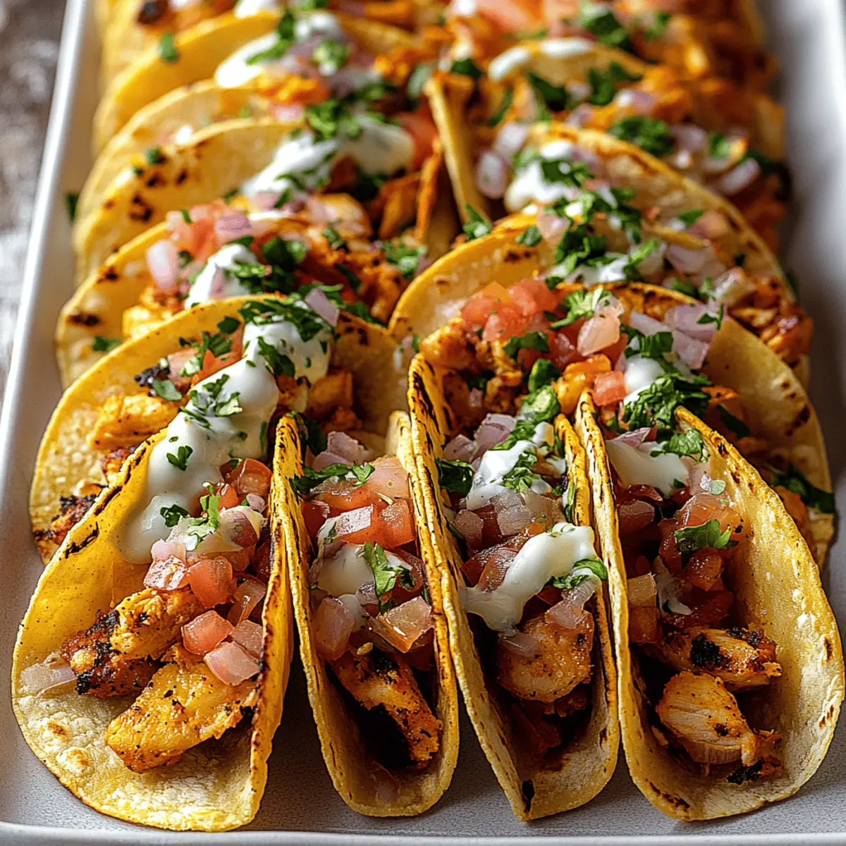 Mini Baked Chicken Tacos