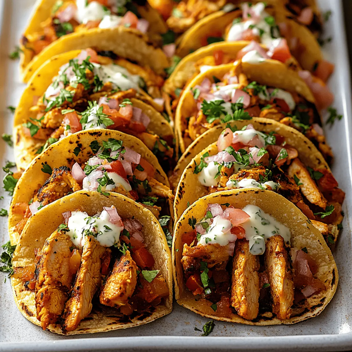 Mini Baked Chicken Tacos