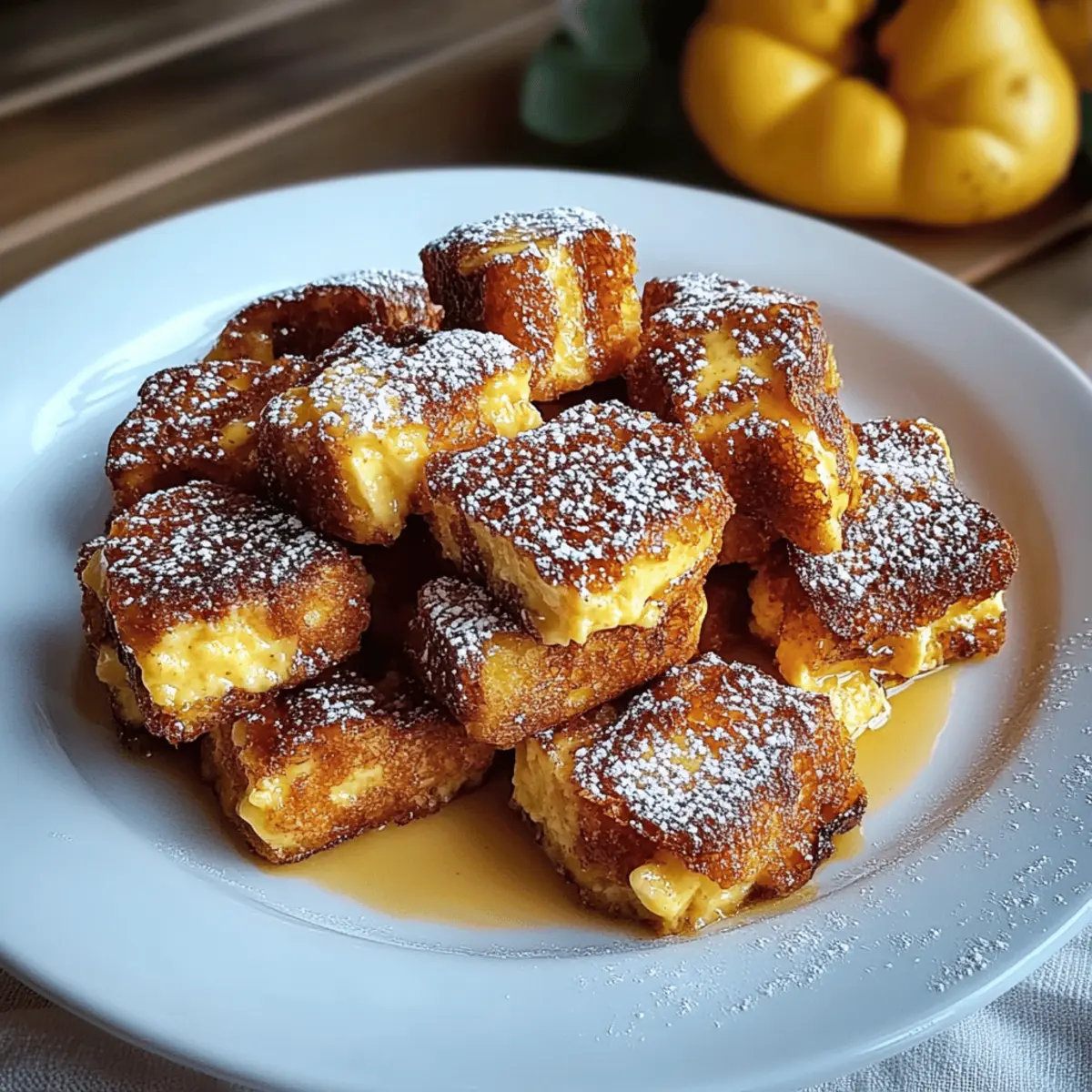 Pumpkin French Toast Bites