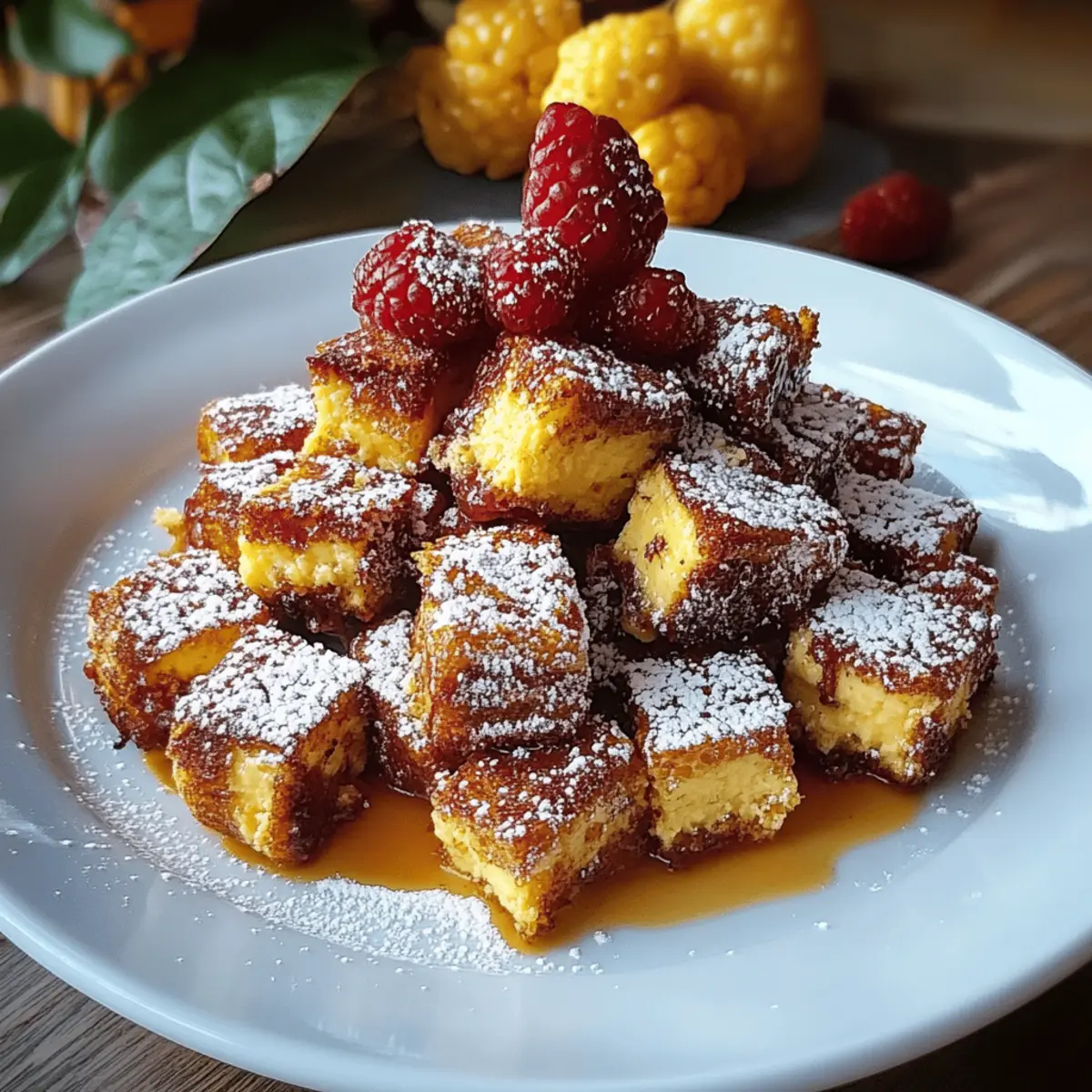 Pumpkin French Toast Bites