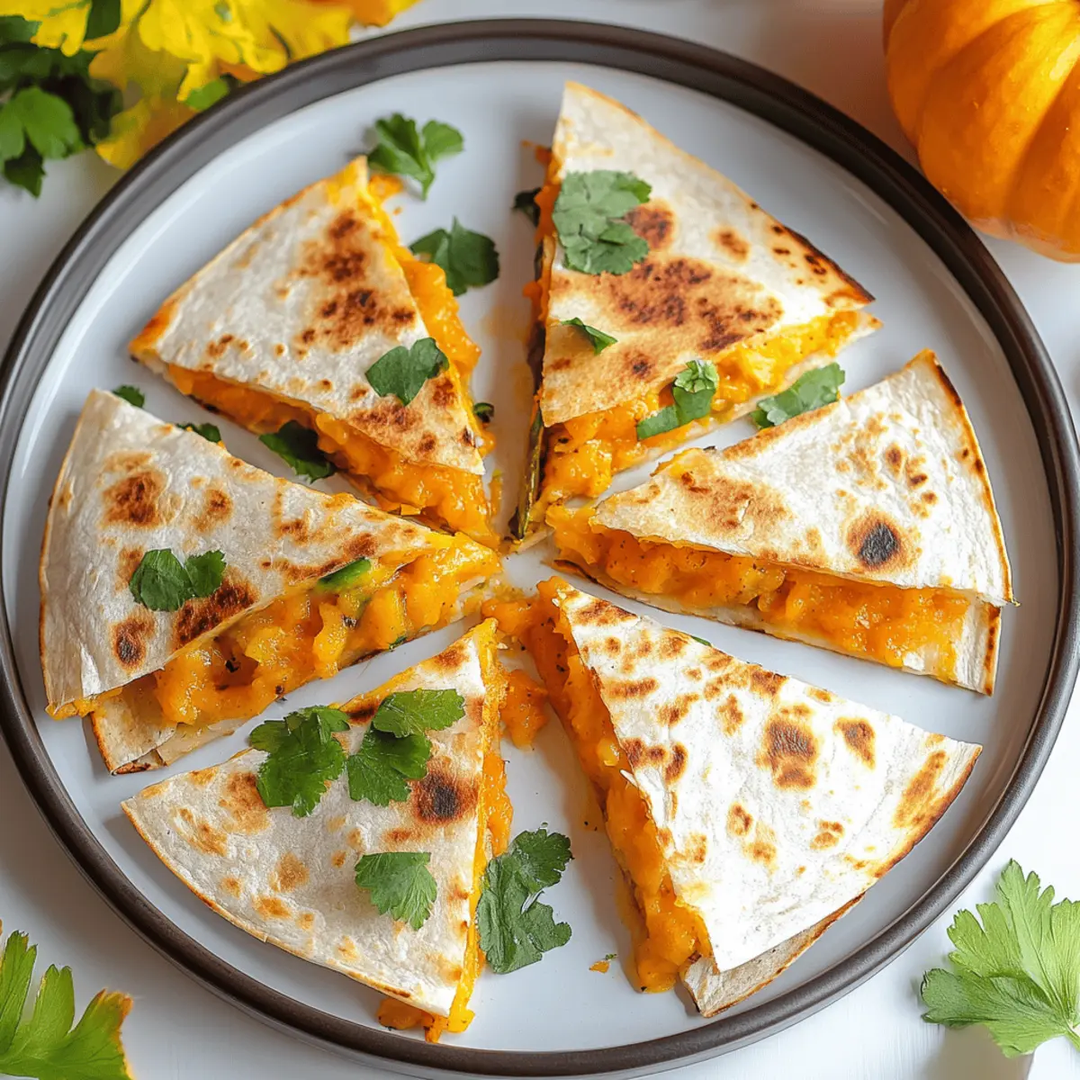 Pumpkin Quesadilla