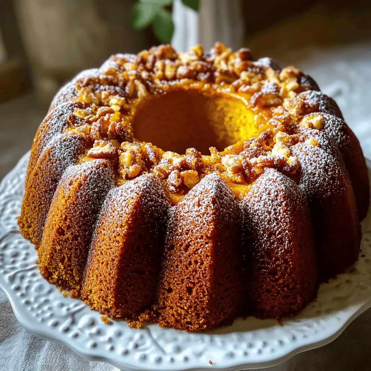 Pumpkin Rum Cake