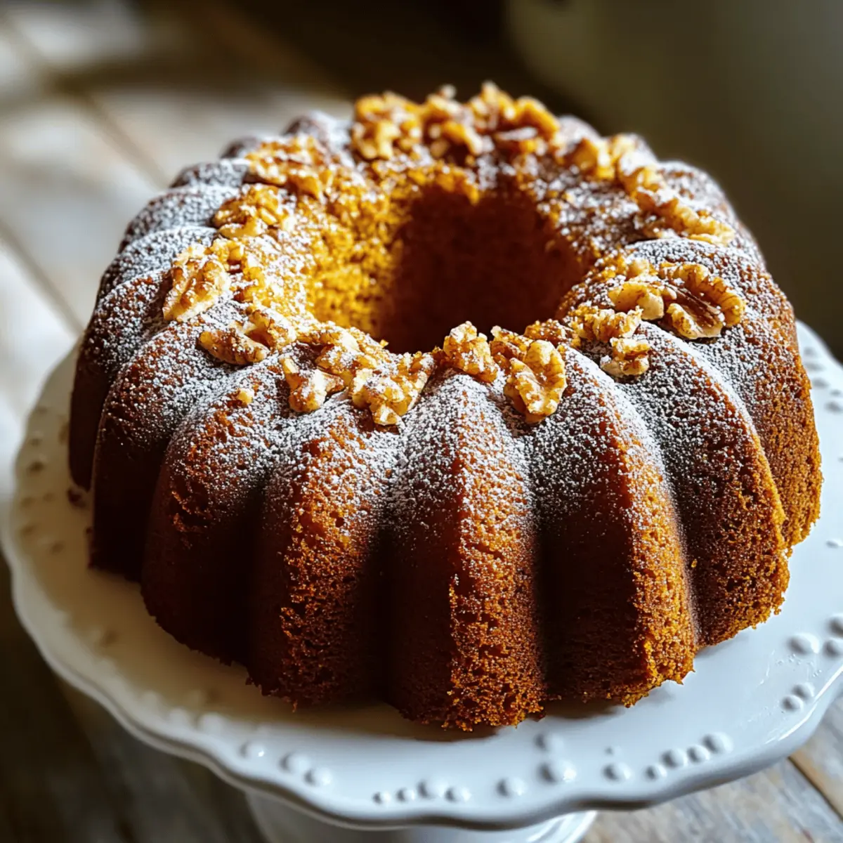 Pumpkin Rum Cake