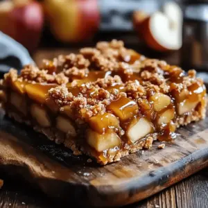 Salted Caramel Apple Bars