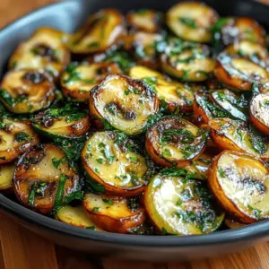Skillet Zucchini and Mushrooms