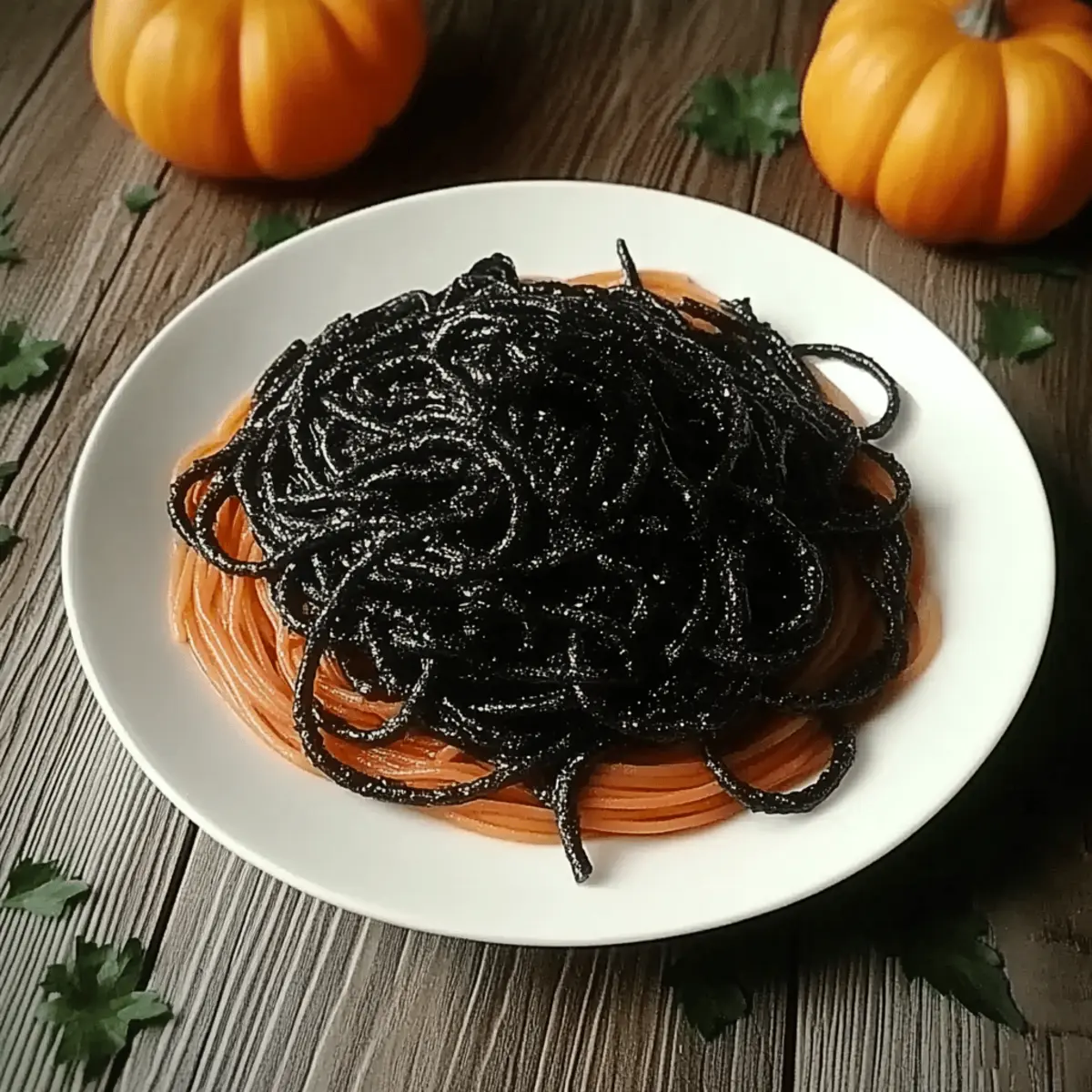 Spooky Black Spaghetti