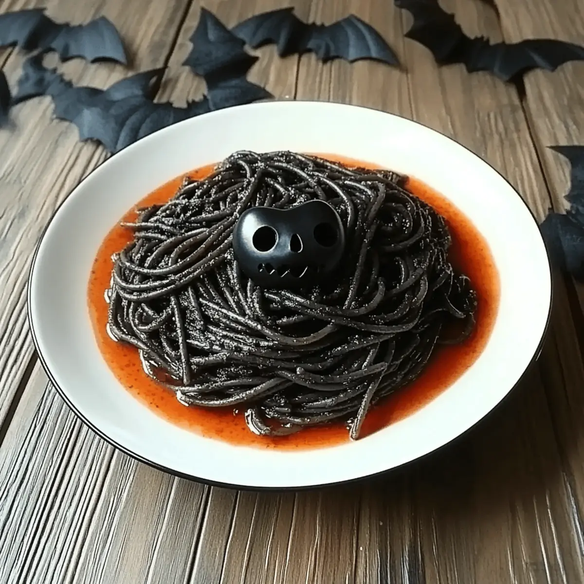 Spooky Black Spaghetti