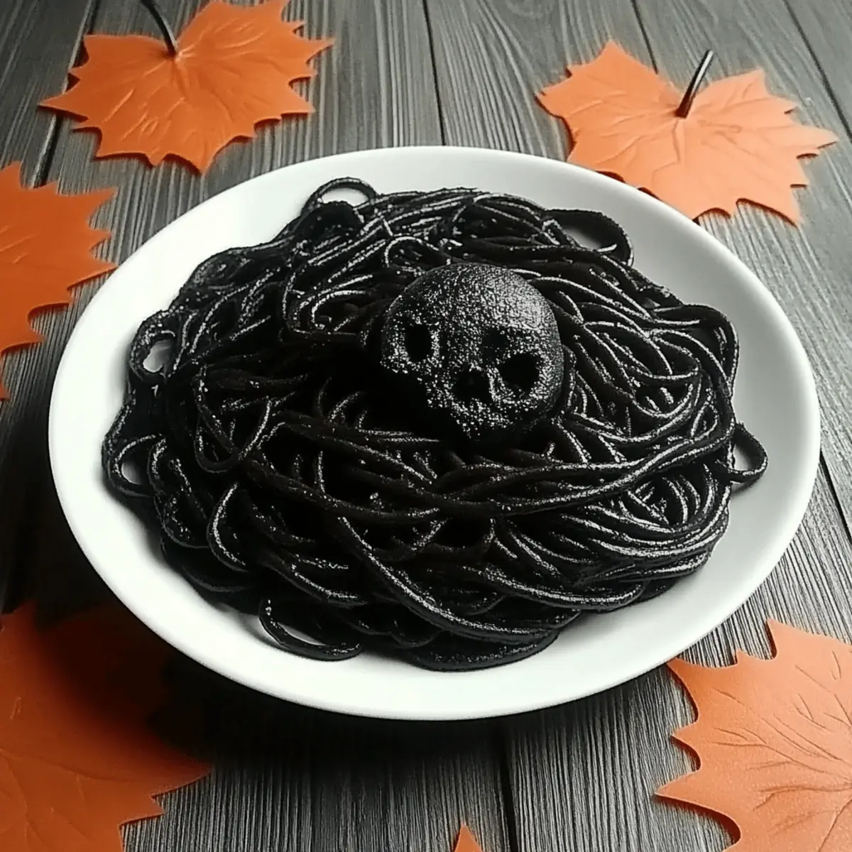 Spooky Black Spaghetti