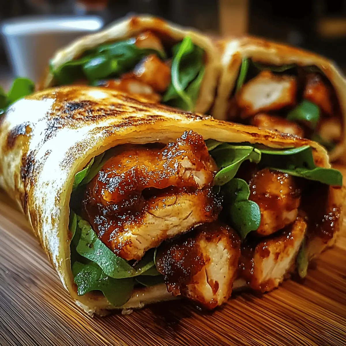 Sweet Chili Chicken Wraps